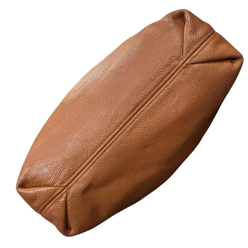 Michael Kors Camden Luggage Brown Drawstring Hobo Bag Fringe Tassel Gold NWOT - Picture 4 of 15